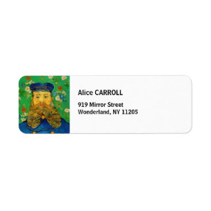 Etiqueta Vincent Van Gogh - Carteiro Joseph Roulin