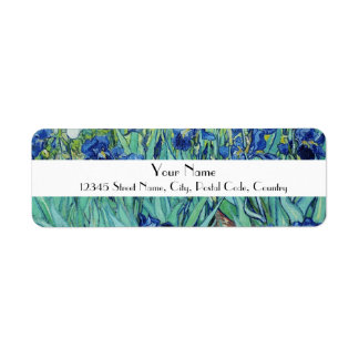 Etiqueta Vincent van Gogh, Irises Label
