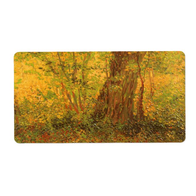 Etiqueta Vincent van Gogh - Sub-bosque (Frente)