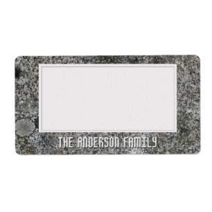 Etiqueta Vinheta de armazenamento de textura granulada de C