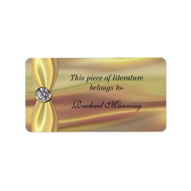 Etiqueta Vinheta Dourada do Diário Satírico (Frente)