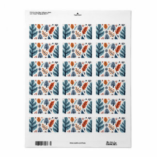 Etiqueta Vinheta Flor