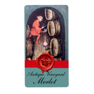 ETIQUETA VINHO ANTICO CELLAR DE UVAS VERMELHAS DE VINHO ANT