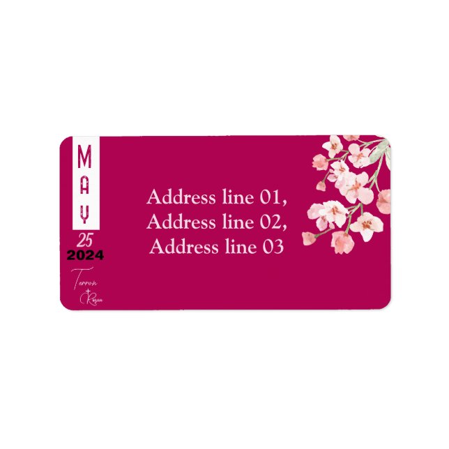 Etiqueta Vinho da flor (Frente)