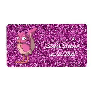 Etiqueta Vinho do pássaro do Reptilian do Yogurt da baga o