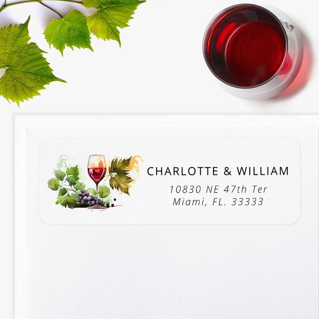 Etiqueta Vinho Elegante Considerado Regresso De Casamento P (Criador carregado)