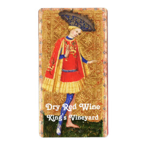 ETIQUETA VINHO VERMELHO DO REI/METAS ANTIGAS