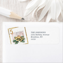 Etiqueta Vintage 12 dias de regresso de Natal