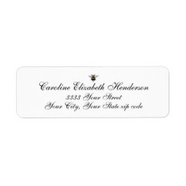 Etiqueta Vintage Antique Bee Classic Retorna Endereço