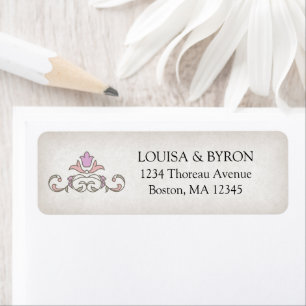 Etiqueta Vintage Biblioteca Story Fairy Tale Casamento