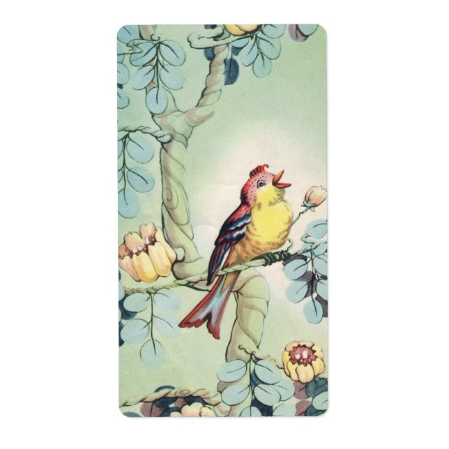 Etiqueta Vintage Birdie (Frente)