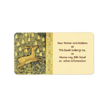 Vintage Deer Rabbit Chestnut Tree 1902