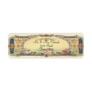 Etiqueta Vintage Elegant French Country Return Address