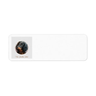 Etiqueta Vintage Gordon Setter