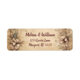 Etiqueta Vintage Italy Wedding