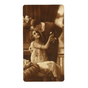 Etiqueta Vintage Lovers, Love Romance Música Romântica