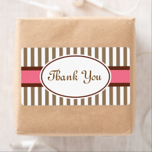 Etiqueta Vintage Obrigado Rótulos