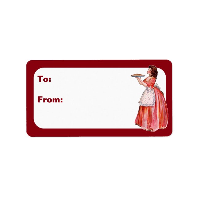 Etiqueta Vintage Pie Maker (Frente)