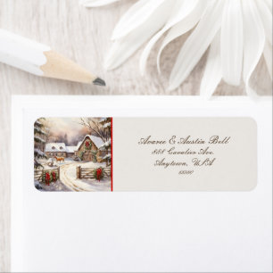 Etiqueta Vintage Red Truck and Farmyard Hormones Wredies