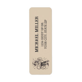 Etiqueta Vintage Retro Cowboy Rodeo 50ª Festa de aniversári