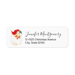 Etiqueta Vintage Retro Jolly Old Papai Noel Natal