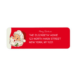 Etiqueta Vintage Retro Jolly Papai Noel Natal