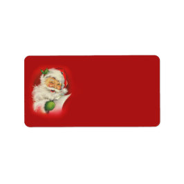 Etiqueta Vintage Santa Claus Natal