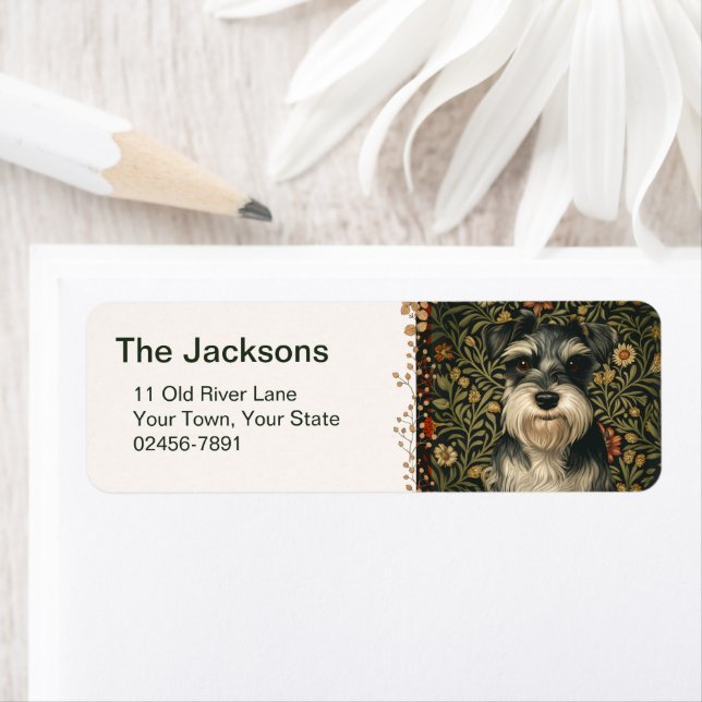 Etiqueta Vintage Schnauzer  (Insitu)