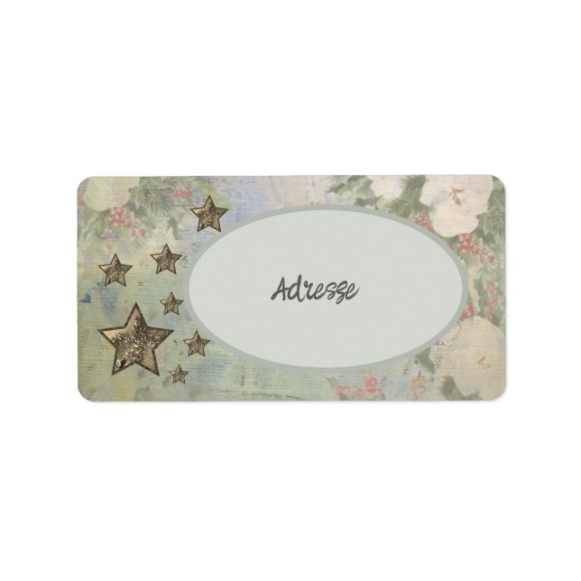 Etiqueta Vintage Sterne (Frente)