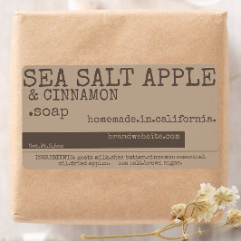 Etiqueta Vintage Style Sap Product Packaging Rustic Font