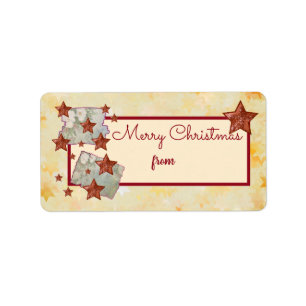 Etiqueta Vintage Weihnachtssterne