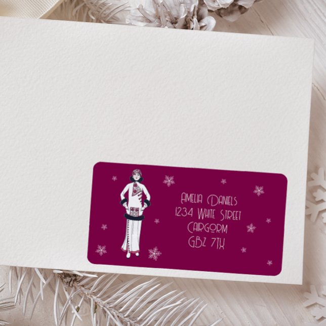 Etiqueta Vintage Winter Fashion  (Criador carregado)