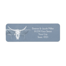 Etiqueta Vintagem em relevo azul-poeirento