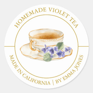 Etiqueta Violet Tea Modern