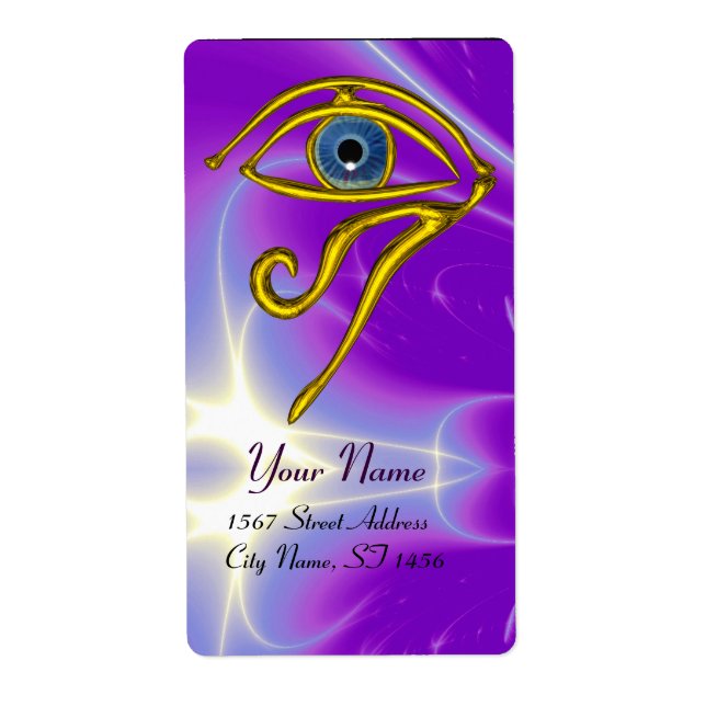 Etiqueta Violeta púrpura AZUL TALISMAN (Frente)