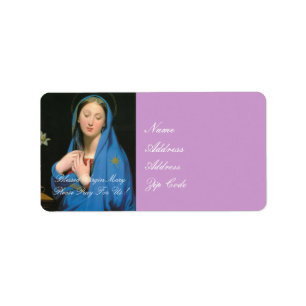 ETIQUETA VIRGEM BEM-VINDA MARY POR FAVOR, ORTE POR NÓS