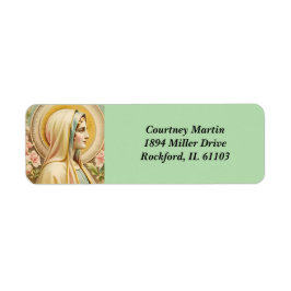 Etiqueta Virgin Mary Return Address Labels