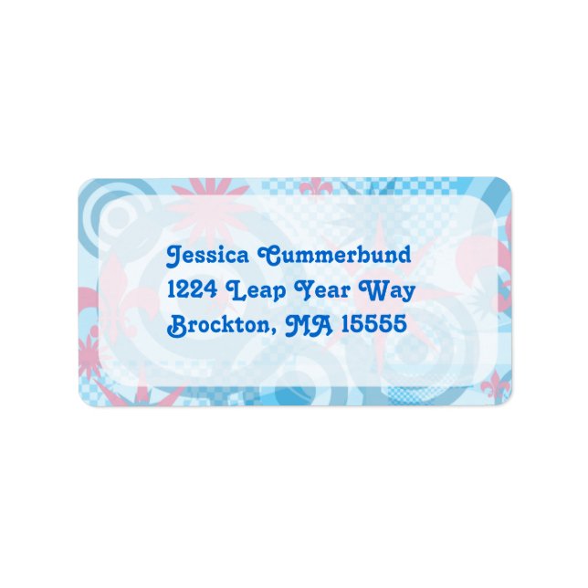 Etiqueta Visão de Design de Arte do Moderno Divertido Indie (Frente)