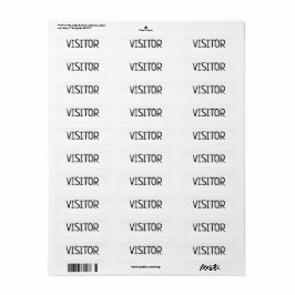 ETIQUETA VISITANTE