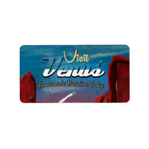 Etiqueta Visite o Poster vintage Vênus
