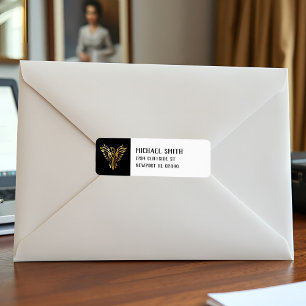 Etiqueta Vista Metálica do Emblema de Pássaro de Fênix Pret