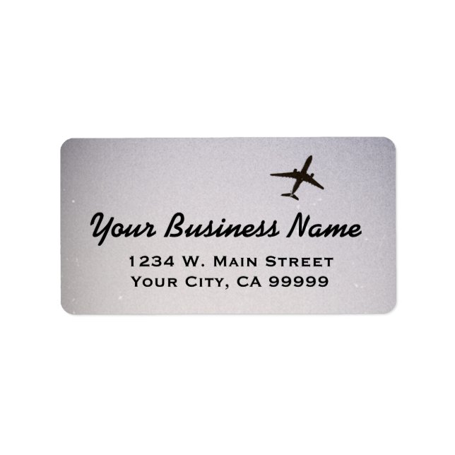 Etiqueta Voando para longe | Avião de alta altitude (Frente)