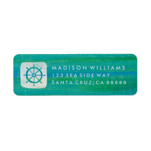 Etiqueta Volante litoral do Aqua da arte