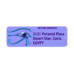Etiqueta WADJET, OLHOS DO HORUS Return Address Labels