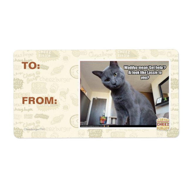 Etiqueta Wadya quer dizer "Busca ajuda"? (Frente)