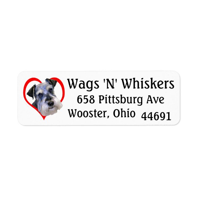 Etiqueta Wags 'N' Whiskers (Frente)