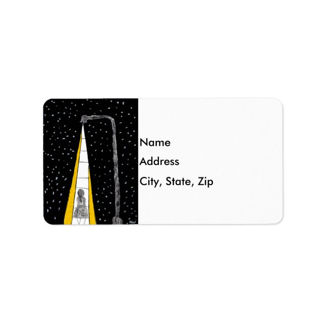 Etiqueta Walk da Noite de Inverno (Frente)