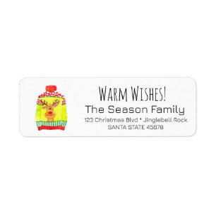 Etiqueta Warm Wish Natal Sweet Label