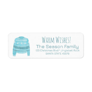 Etiqueta Warm Wish Natal Sweet Label