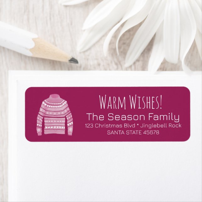 Etiqueta Warm Wish Natal Sweet Label (Insitu)
